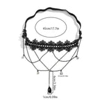 Sort Lårkæde - Lårkæde Smykke Krops Lår Kvinde Ben