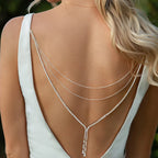 Rygkæde Halskæde Rygudsmykning Kvinde sølv