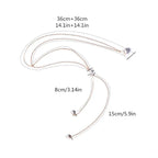 Řetízek na záda Náhrdelník zdobení zad Žena Korálky