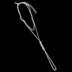 Gull- og sølvfotkjede for kvinner sølv