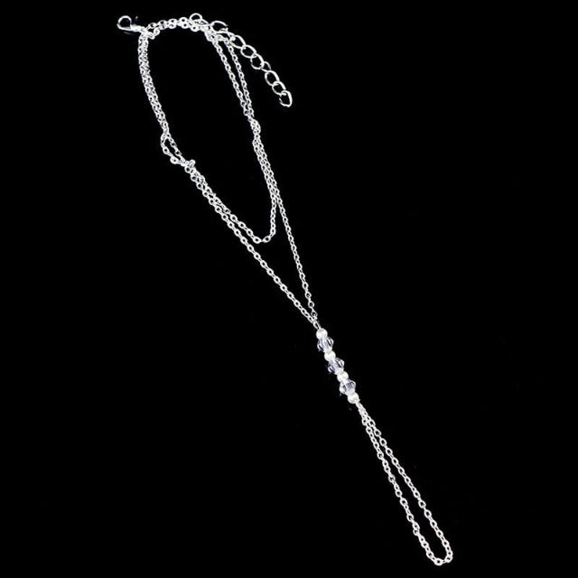 Gull- og sølvfotkjede for kvinner i sølv