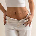 Magedekjede for kvinne gull & sølv