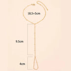 Håndleddskjede og fingerarmbånd smykke for kvinner