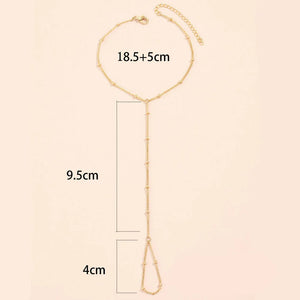 Chaîne Main & Doigt Bracelet de Main Bijou Femme
