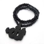 Arabisk muslimsk rosenkrans Sebha svart