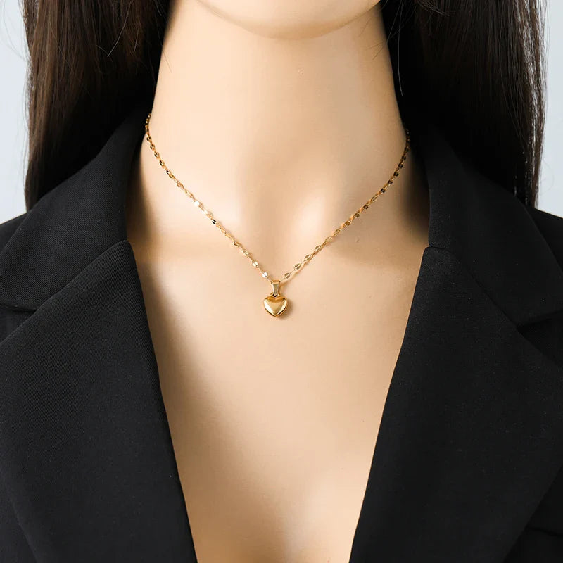 Sett med 3 smykker med hjerte 