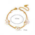 Sada 3 šperků Sedmikrásky zlato