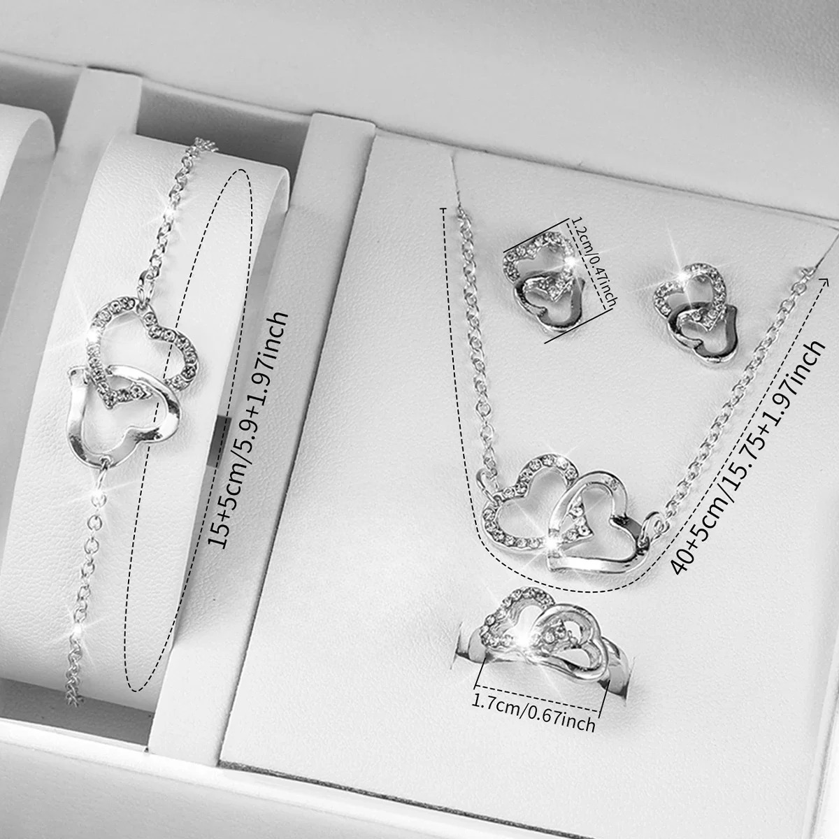 Coffret de 5 Bijoux Coeur