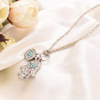 Arabisk halskæde Fatmas hånd i sølv