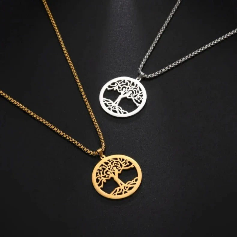 Armbånd Livets Tre Gourmette Farge Sølv eller Gull