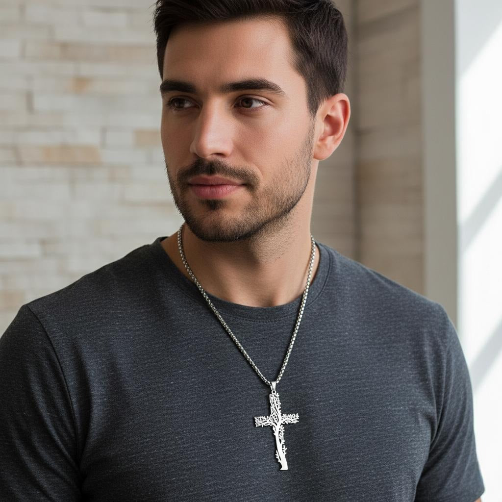 Náhrdelník Strom života Přívěsek Kříž