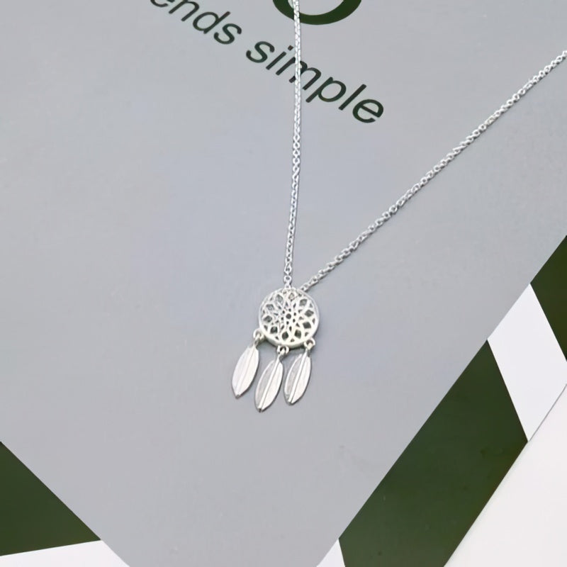 Sølv drømmefangerhalskjede 