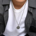 Náhrdelník s přívěskem námořní kompas růže větrů