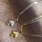 Halskjede med gull soppanheng