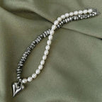 Halskæde med Hjertevedhæng C