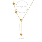 Halskæde med hjertevedhæng til kvinder