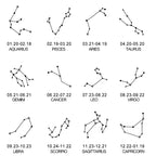 Halskæde med Stjernetegn Vedhæng