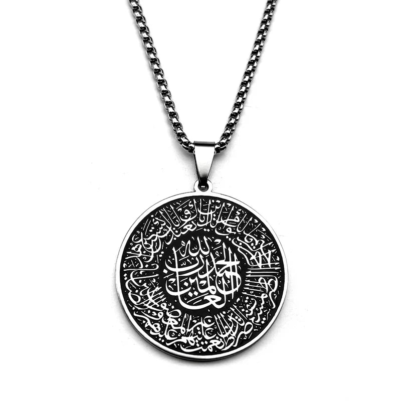Náhrdelník s přívěskem Koránu arabský islám muslim stříbrný