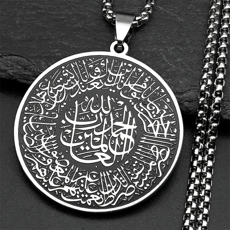Náhrdelník s přívěskem Koránu arabský islám muslim stříbrný