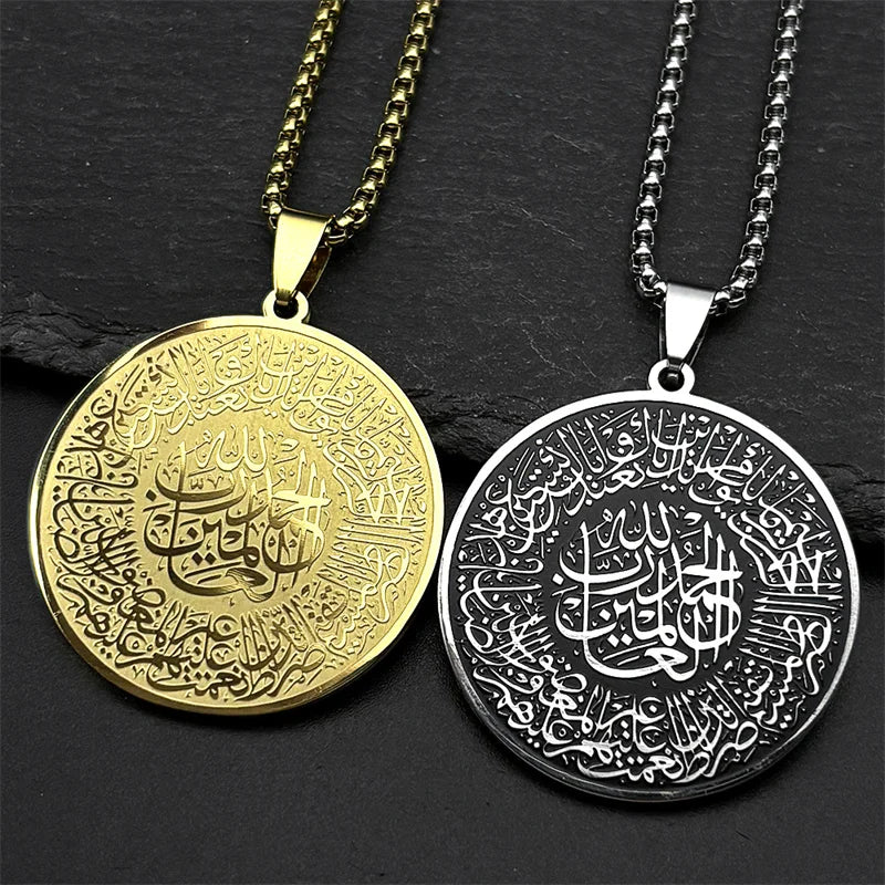 Náhrdelník s přívěskem Koránu arabský islám muslim zlatý
