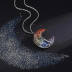 Halskæde med Halvmåne Vedhæng 7 Chakras