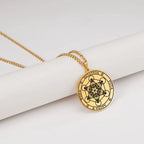 Náhrdelník s přívěskem Metatronův krychle zlatý