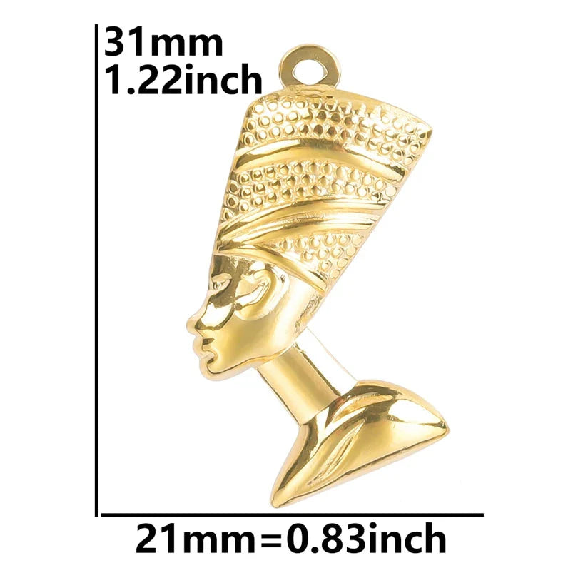 Naszyjnik z wisiorkiem egipskim Nefertiti 