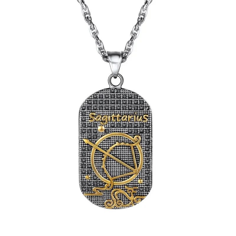 Collier avec Pendentif de Style Signe du Zodiaque Astrologique