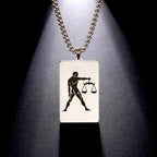 Halskjede med elegant anheng astrologisk stjernetegn