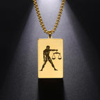 Halskjede med elegant anheng astrologisk stjernetegn