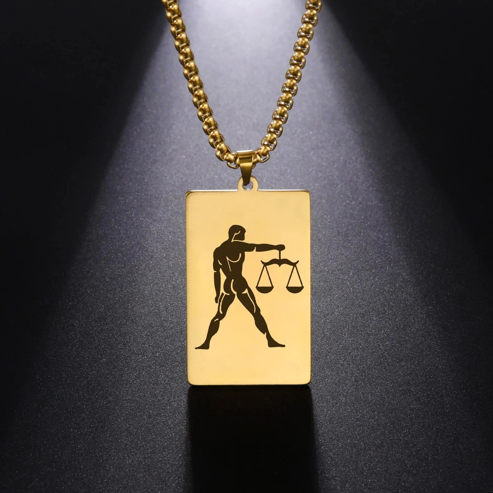 Collier avec Pendentif Elégant Signe du Zodiaque Astrologique