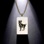 Halskjede med elegant anheng astrologisk stjernetegn