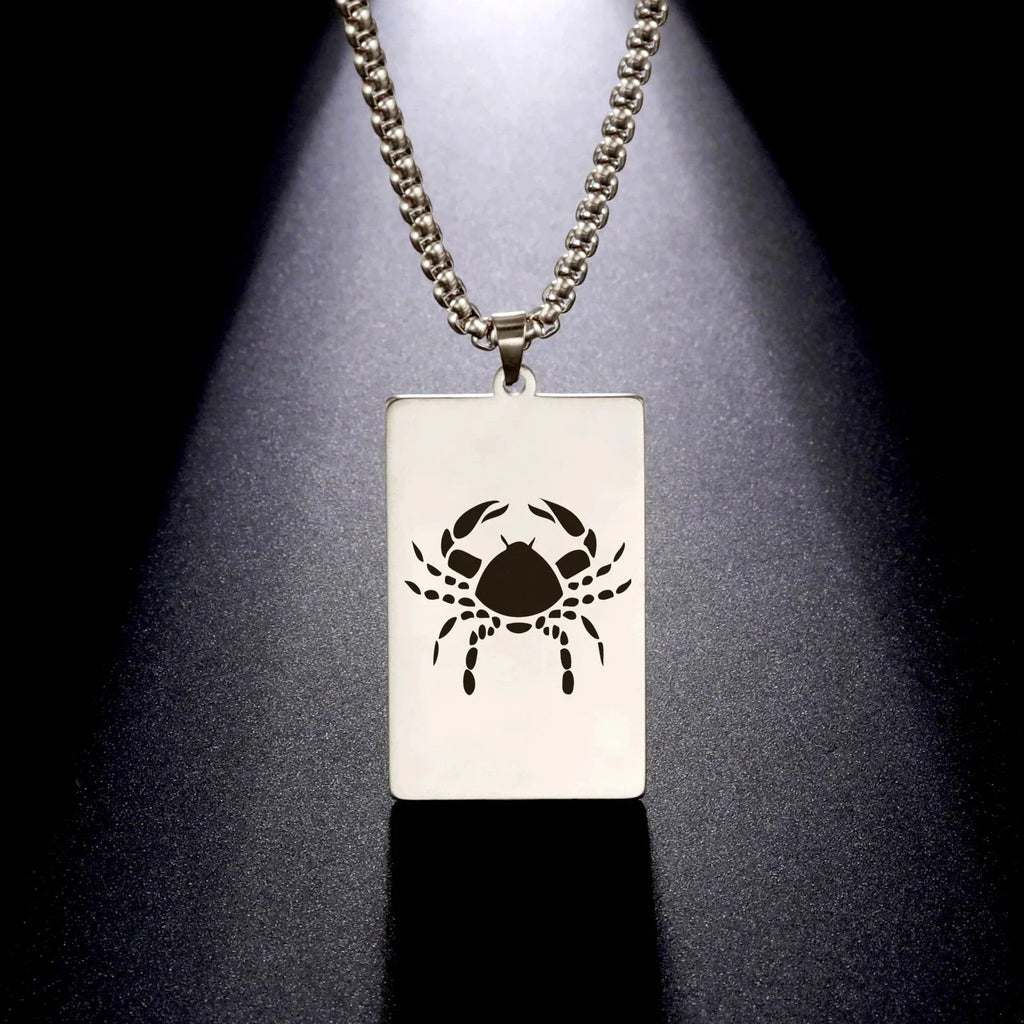 Collier avec Pendentif Elégant Signe du Zodiaque Astrologique