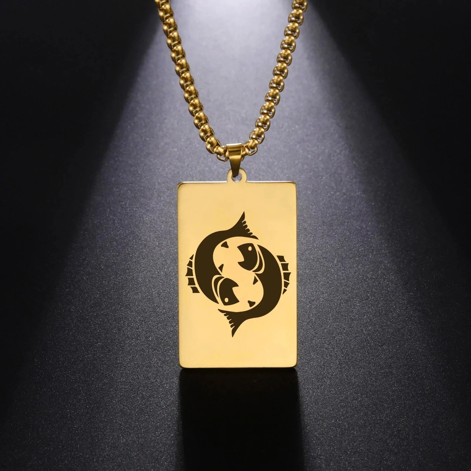 Halskæde med elegant vedhæng astrologisk stjernetegn