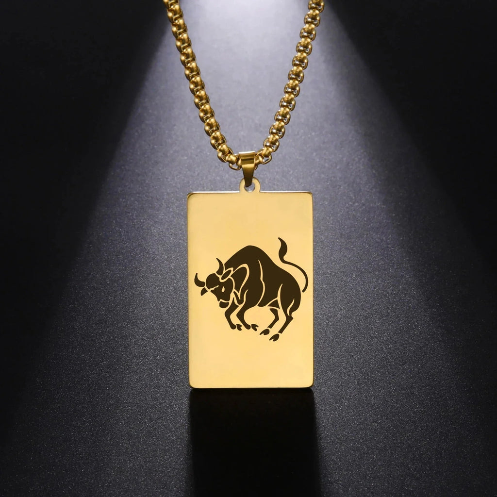 Collier avec Pendentif Elégant Signe du Zodiaque Astrologique