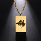 Halskjede med elegant anheng astrologisk stjernetegn