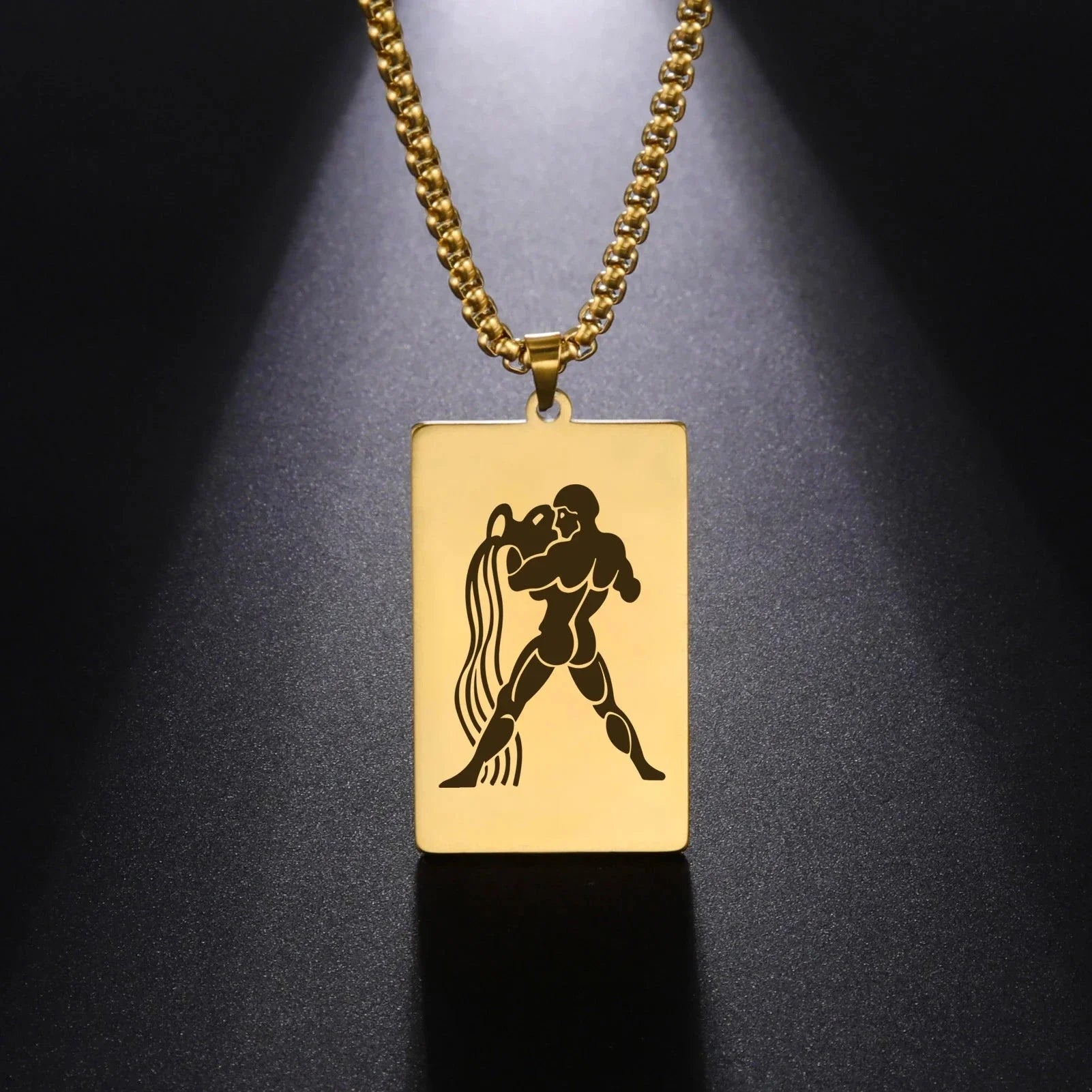 Collier avec Pendentif Elégant Signe du Zodiaque Astrologique