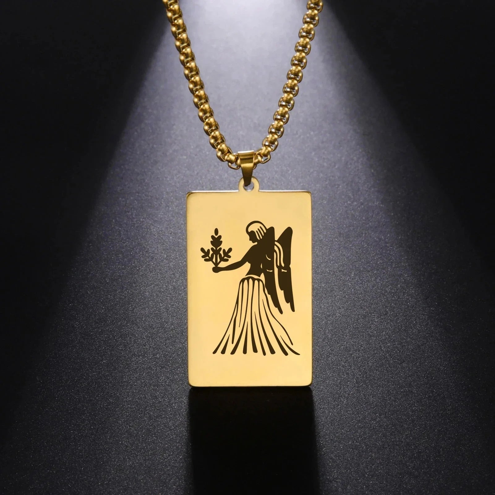 Collier avec Pendentif Elégant Signe du Zodiaque Astrologique