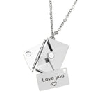 Halskæde med konvolutvedhæng