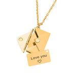 Halskæde med konvolutvedhæng