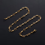 Halskjede med stjerneanheng astrologi for menn eller kvinner gull