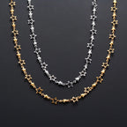 Halskjede med stjerneanheng astrologi for menn eller kvinner sølv