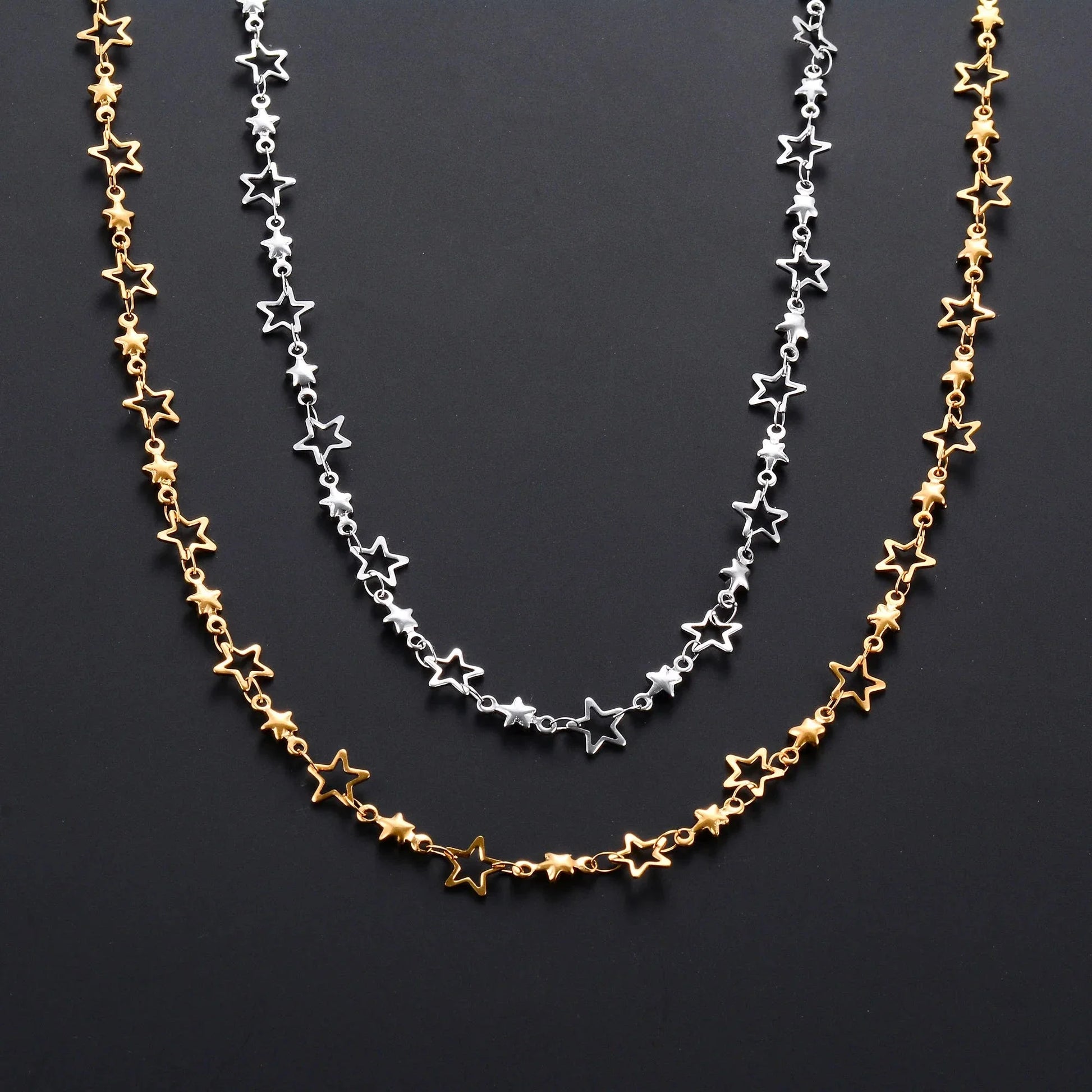 Collier avec Pendentif Etoile Astrologie pour Homme ou Femme argent