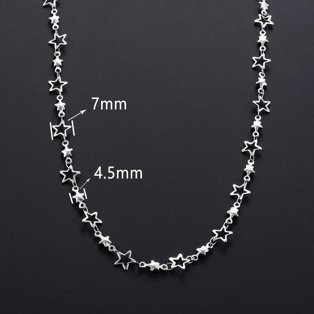 Collier avec Pendentif Etoile Astrologie pour Homme ou Femme argent