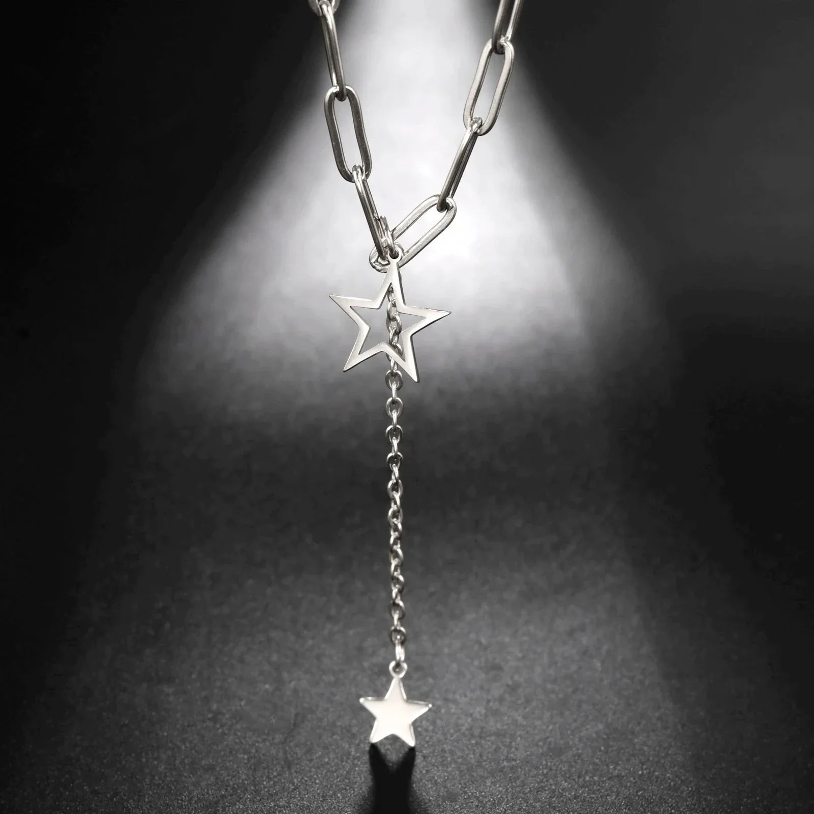 Collier avec Pendentif Etoiles argent