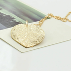 Halskæde med efterårsblad vedhæng