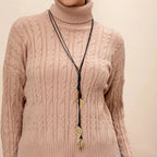 Collier avec Pendentif Feuille d'Automne