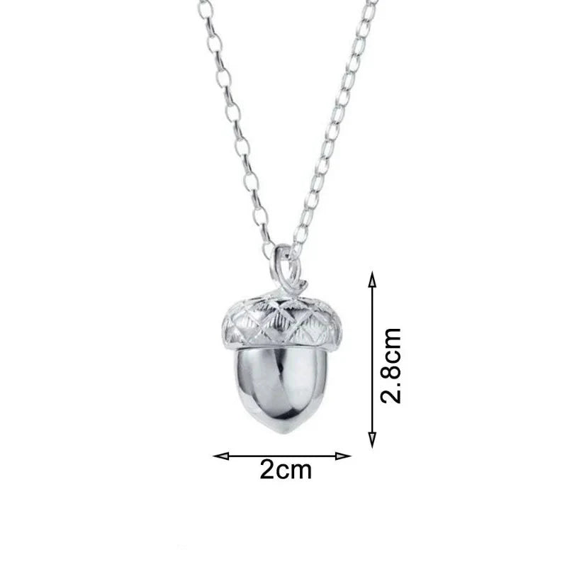 Collier avec Pendentif Gland avec Coeur