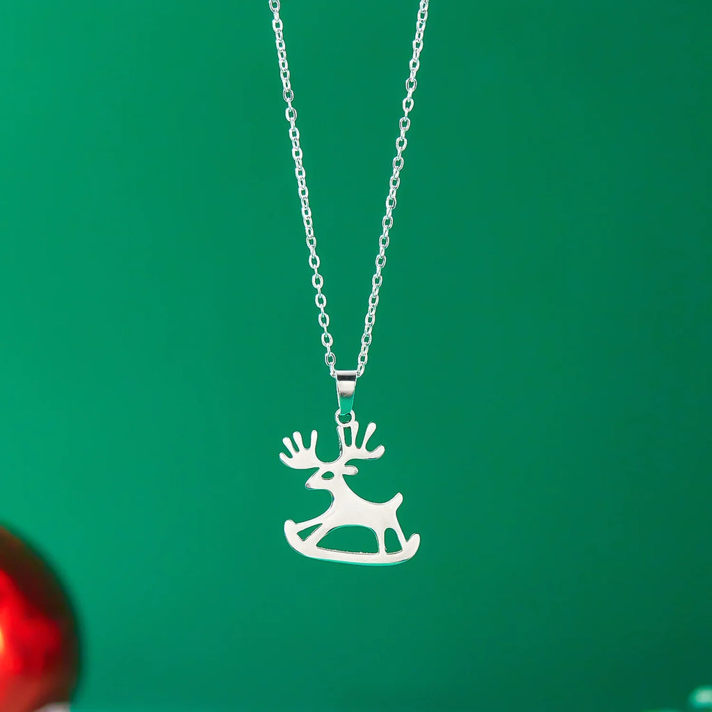 Halsband med vinterren silverhänge