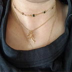 Náhrdelník s přívěskem palmy pro ženy zlatý